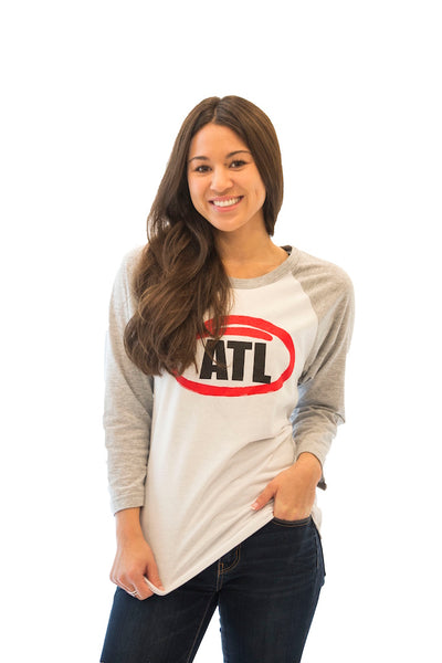 ATL Raglan (Gray/White/Red/Black)