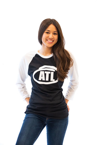 ATL Raglan (White/Black/White)
